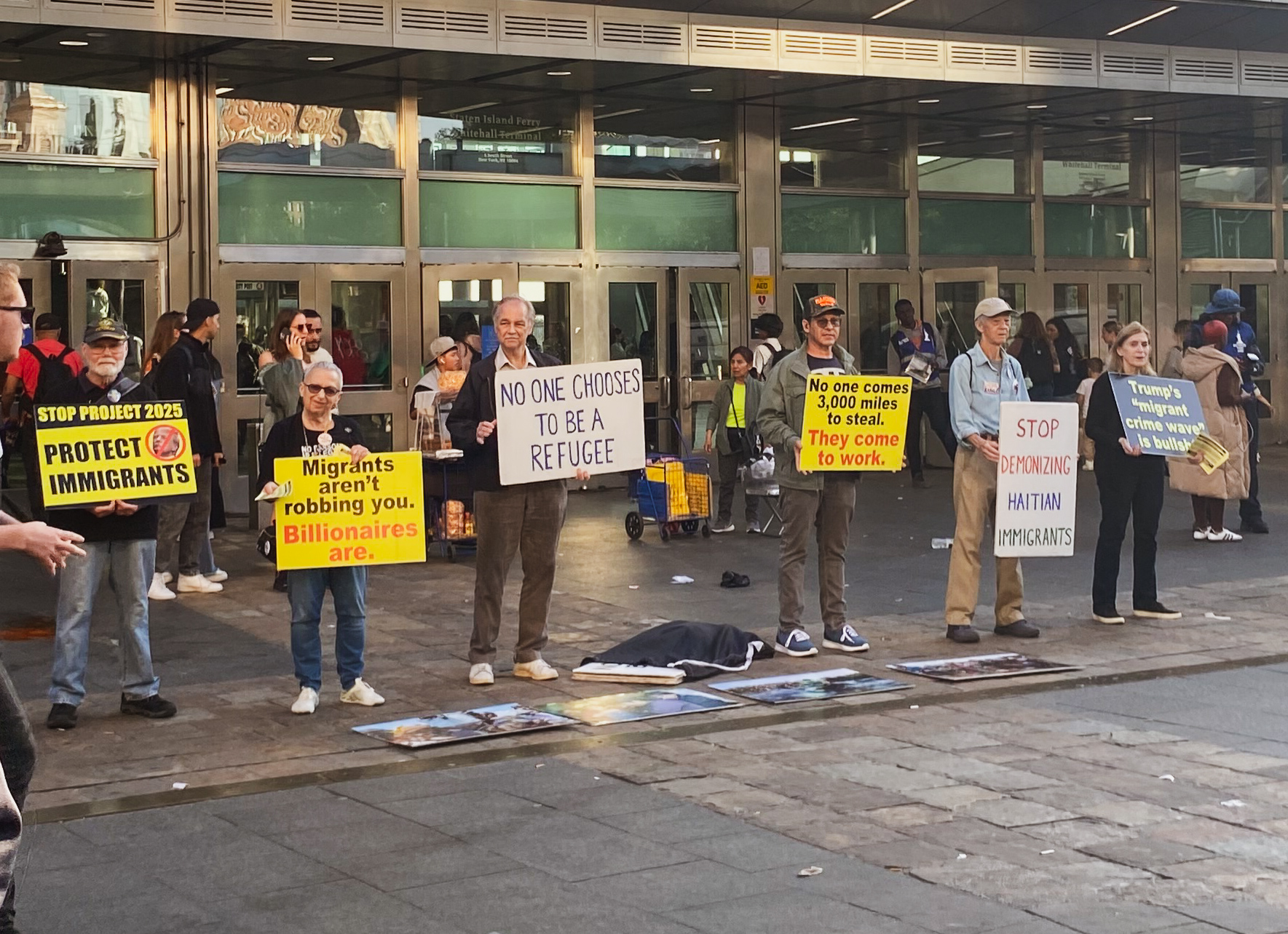 Migrant Protest Outside Whitehall Terminal | Sustainable Development 16 & 17